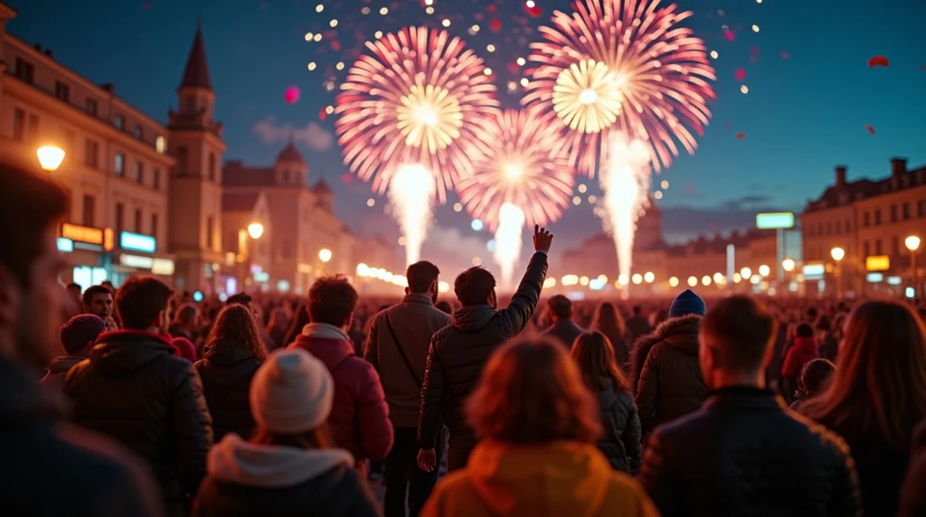 How to celebrate New Year 2026 in India with family fireworks on a terrace